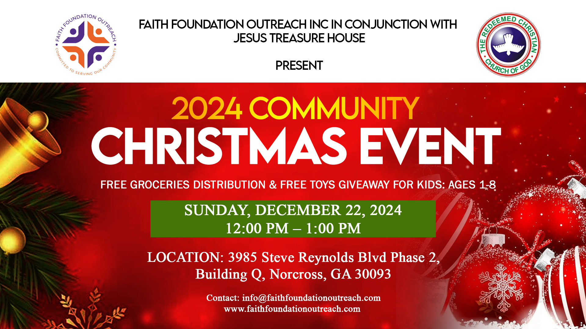2024 Christmas Free Groceries and Toys Giveaway